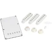 AllParts PG0549025 Accessoirekit voor Strat - Wit, 3-laags Backplate