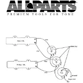 AllParts EP4129000 wiring kit voor Jazz Bass