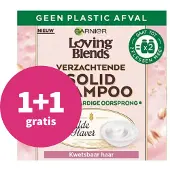 Garnier 1+1 Gratis: Loving Blends Milde Haver Shampoo Bar 60 Gr