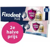 Fixodent Plus Food Barrier Frisse Smaak 40 gram