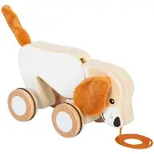 Small Foot - Houten Trekhond met Knisperende Oren