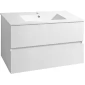 Aqualine Paneda Wastafelonderkast 89,5x55x45,2cm, wit
