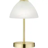 TRIO LED tafellamp Queen 24cm messing mat