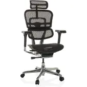 Hjh OFFICE Bureaustoel / Directiestoel ERGOHUMAN GEN2 Netstof zwart