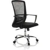 Hjh OFFICE Bureaustoel / draaistoel STAR-TEC S mesh / stof zwart