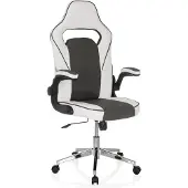 MyBuero Gamingstoel / bureaustoel GAME SPORT PRO kunstleer wit/donkergrijs