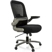 Hjh OFFICE Zware stoel / Bureaustoel INSTRUCTOR T I Titan XXL Netstof / Stof zwart