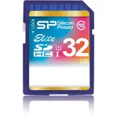 Silicon Power Elite 32 GB SDHC UHS-1 Class 10 Speicherkarte