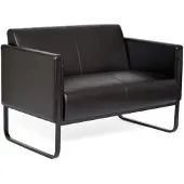 Hjh OFFICE BALI BLACK | 2-Zits - Lounge bank / sofa Zwart