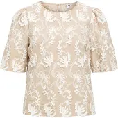 Object Blouse 'OBJMya' beige / wit