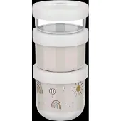 Mepal Stapelbare snackbox Mio 3-delig - Sunshine & Rainbow