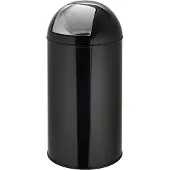 Hjh OFFICE PUSH 50L - Prullenbak Zwart