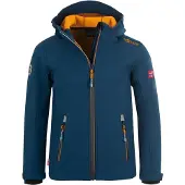 TROLLKIDS - Kid's Trollfjord Jacket - Softshelljack 128, blauw