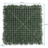 Hjh LIVING Plantmat / plantenwand / verticale tuin LEAFLUXE 1 50x50cm groen