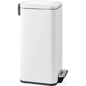 Hjh OFFICE Afvalbak / afvalscheidingssysteem Clean Square - 30 L staal wit