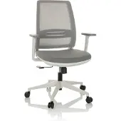 Hjh OFFICE Bureaustoel / draaistoel PROFONDO ECO W Netstof / Stof grijs