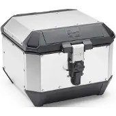 Kappa Moto MITTELSTAMM 44L MONOKEY KMS K'MISSION, aluminium, zilverkleurig