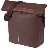 Basil City - Fietsshopper - MIK Hooks - Enkele Fietstas - 14-16 Liter - Waterafstotend - Reflectiedetails - Roasted Bruin