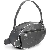 Kappa Rugby tas, donkergrijs, 38x16x25 cm, 14,5 liter, met zilveren rand
