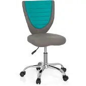 Hjh OFFICE KIDDY COMFORT - Kinder bureaustoel Grijs / Turkoois