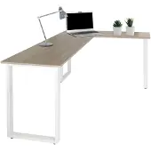 Hjh OFFICE WORKSPACE BASIC I | 165x120 - Bureau Grijs / Wit