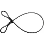 Contec Ct, kabel met lus, Powerloc, 10 mm x 120 cm, zwart
