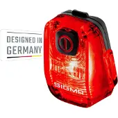 Sigma HIRO 10 Achterlicht LED-lamp werkt op batterij werkt op een accu