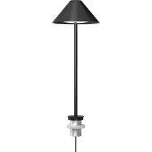 Louis Poulsen Keglen tafellamp Pin 3000 K zwart Keglen, dimbaar, zwart, Woon-/ Eetkamer, Aluminium, Design