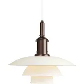 Louis Poulsen Hanglampe , PH 3 1/2-3, dimbare, Wit, Woonkamer, Metaal, Designer