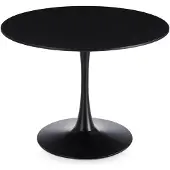 Idimex Eettafel LOIRE, rond, 100 cm, met tafelblad van MDF – zwart
