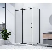 Gelco Dragon Black Rechthoekige douchecabine 120x90cm links/rechts-uitvoering