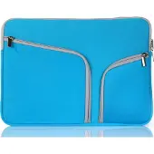 Mobigear Laptophoes geschikt voor Neopreen Laptop | Double Zipper Sleeve 11 inch Laptop hoes - Blauw
