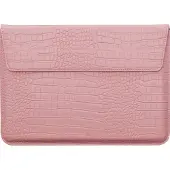 Mobigear Laptophoes geschikt voor Laptop | Envelope Croco Sleeve 13 inch Laptop hoes - Roze