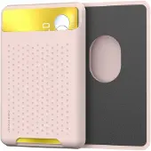 Mobigear Siliconen Pasjeshouder - 2 Pasjes - MagSafe Compatible - Roze