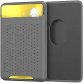 Mobigear Siliconen Pasjeshouder - 2 Pasjes - MagSafe Compatible - Grijs