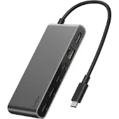 Belkin USB-C Hub - - 8-poorts USB-C met dubbele USB-C - 8 poorten USB-C - Ethernet 2.5Gb - Dubbele USB-C poorten