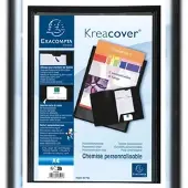Exacompta 30x KreacoverPersonaliseerbare Presentatiemap - soepele PP - A4 - Zwart - 43501E
