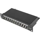 Lanberg Patchpanel Ppf6-9012-B 12 Poorts 1U 10” Voor Rackkasten, Afgeschermd