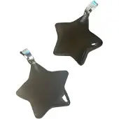 Ruben Robijn Agaat grijs edelsteen sterhanger 20 mm