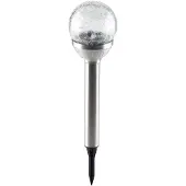 Grundig Solar tuinlamp - glazen bol - op zonne-energie - 25 cm - tuinverlichting