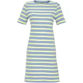 Ringella Katoen gestreept nachthemd blauw | Maat 40