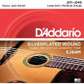 D'addario And Co EJ84M GYPSY JAZZ ACOUSTIC GUITAR STRINGS LOOP END MEDIUM 11-45