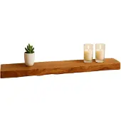 Lizzely Garden & Living Wandplank Inge industrieel lengte 120cm acacia hout muurdecoratie
