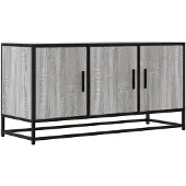 vidaXL Tv-meubel 100x35x50 cm bewerkt hout metaal grijs sonoma eiken