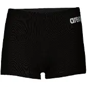 Arena Zwembroek Boys Team Swim Short Solid Black White-6 - 7 jaar