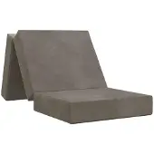 vidaXL Vouwbare Sofa Bed 90 x 67 x 45 cm Lichtgrijs