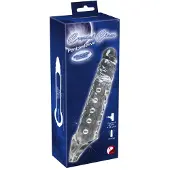 You2Toys – Penis Sleeve Licht Flexibel met Stimulatie Noppen en Testikel Ring - Transparant