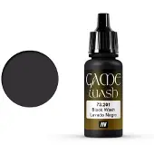 Vallejo Hobbyverf Acrylverf - 73201 Game Color Wash - Black - Acryl - Verf flesje - 18 ml