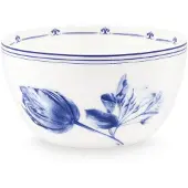 Heinen Delfts Blauw Kom Tulp Blauw / Wit D 12 H 6,5 Cm