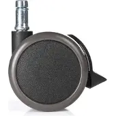 Hjh OFFICE 5x ROLO STOP 10mm/65mm Harde bodem - Bureaustoelwielen Zwart